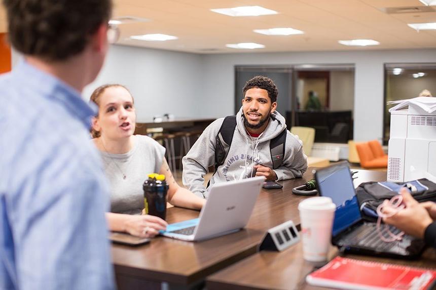 Students in a group